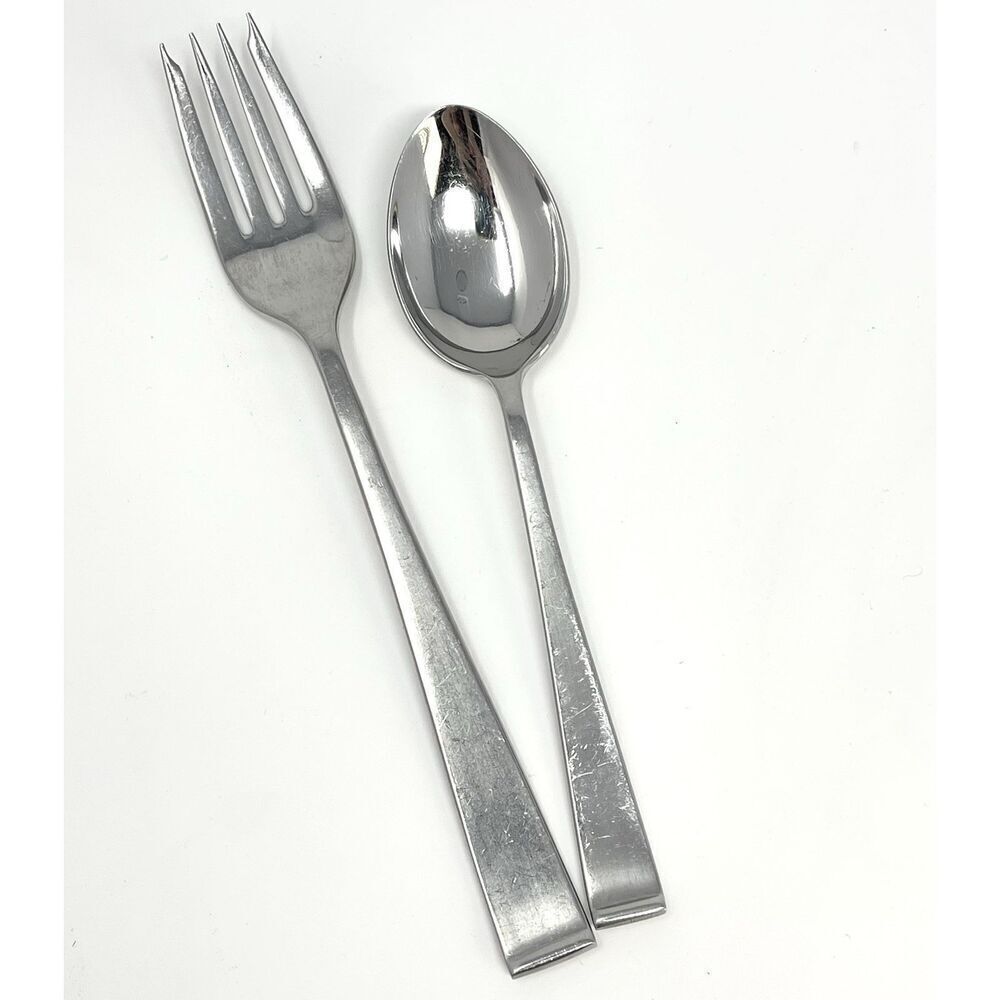 International Lyon NEW CHARM Stainless Teaspoon 5 7/8” & Salad Fork 7 1/8”